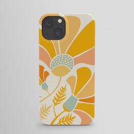 Summer Wildflowers in Golden Yellow iPhone Case