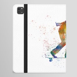 watercolor skater iPad Folio Case