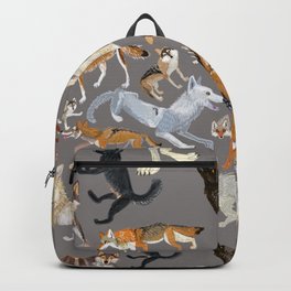Wolves of the world 1 Backpack | Cute, Wolfdog, Pattern, Wolf, Dog, Lobo, Curated, Pets, Curtains, Species 