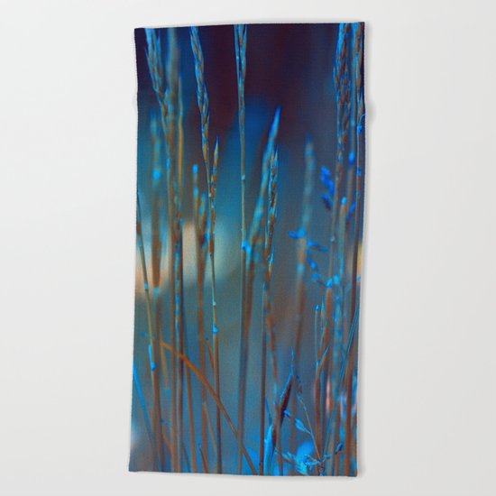 Blue dusk. Beach Towel