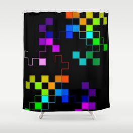 squares and squares again Shower Curtain