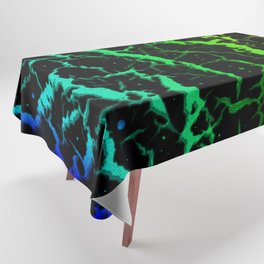 Cracked Space Lava - Rainbow BCGYR Tablecloth