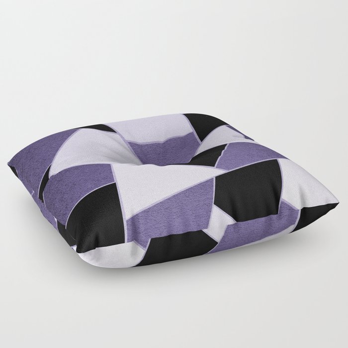 Ultra Violet Geometric Glam #1 #geo #decor #art #society6 Floor Pillow