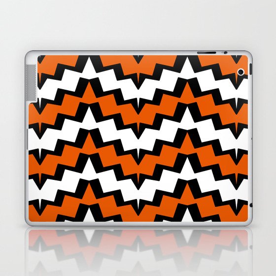 Abstract geometric pattern - orange. Laptop & iPad Skin