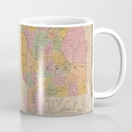 1832 Map of Alabama, Mississippi, and Louisiana Coffee Mug