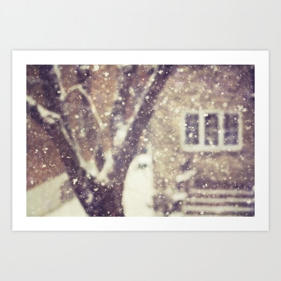 the white stuff Art Print