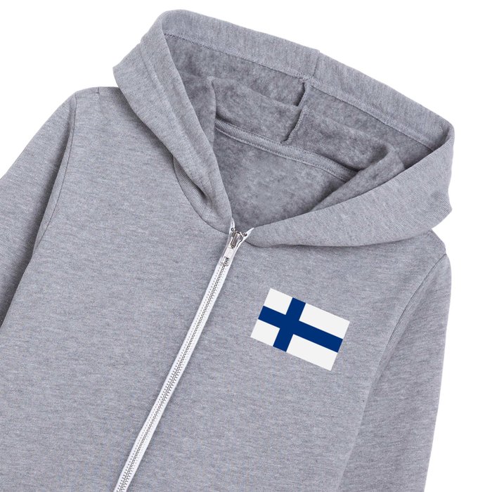 Flag of Finland Finnish Flag Kids Zip Hoodie