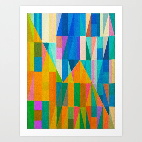 By Climbing Colors Art Print