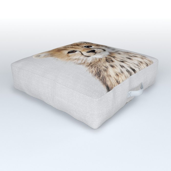 Baby Cheetah - Colorful Outdoor Floor Cushion