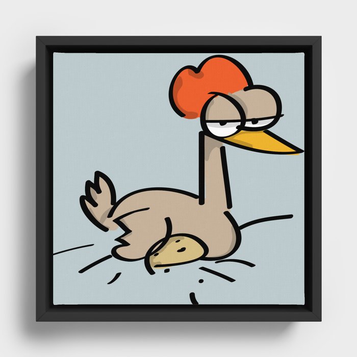 Chicken Framed Canvas