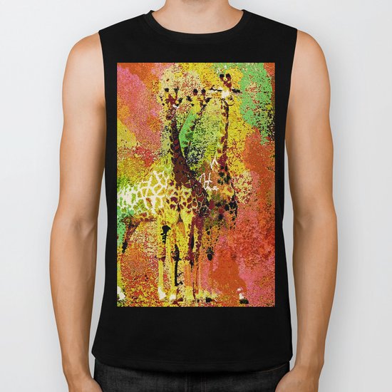 Giraffe Biker Tank