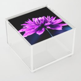 Purple Love Dahlia Acrylic Box