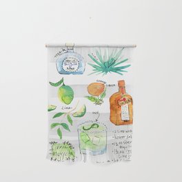 Classic Margarita Cocktail Recipe Wall Hanging