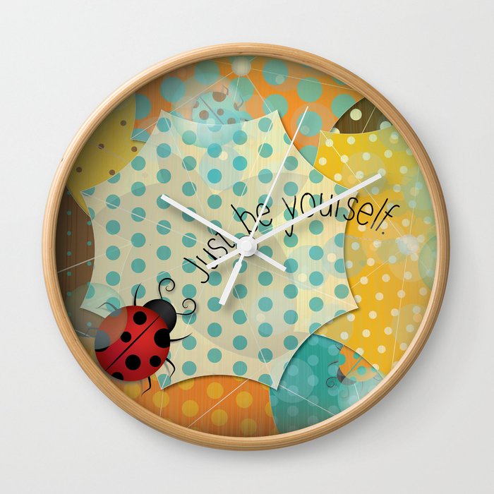 Ladybug II - Just be Yourself Wall Clock