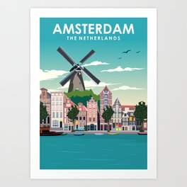 Decor Art Prints | Any Home\'s to Match Amsterdam Society6