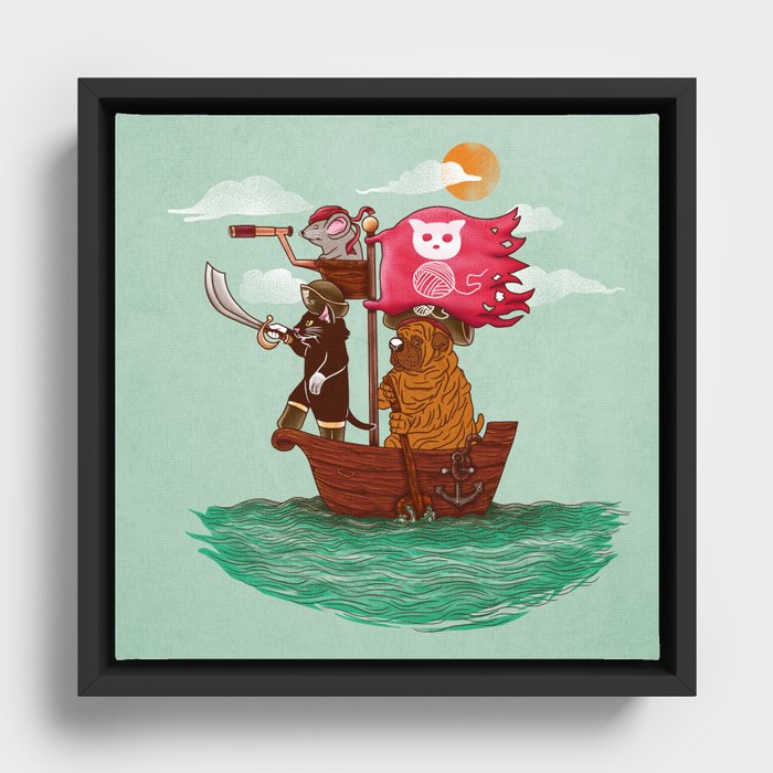 The Pirates Framed Canvas