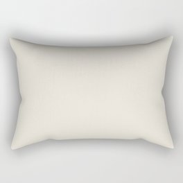 Off White Solid Color Pairs PPG Almond Milk PPG1075-2 - All One Single Shade Hue Colour Rectangular Pillow