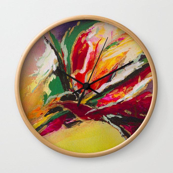 "Tropical Passion"  Wall Clock