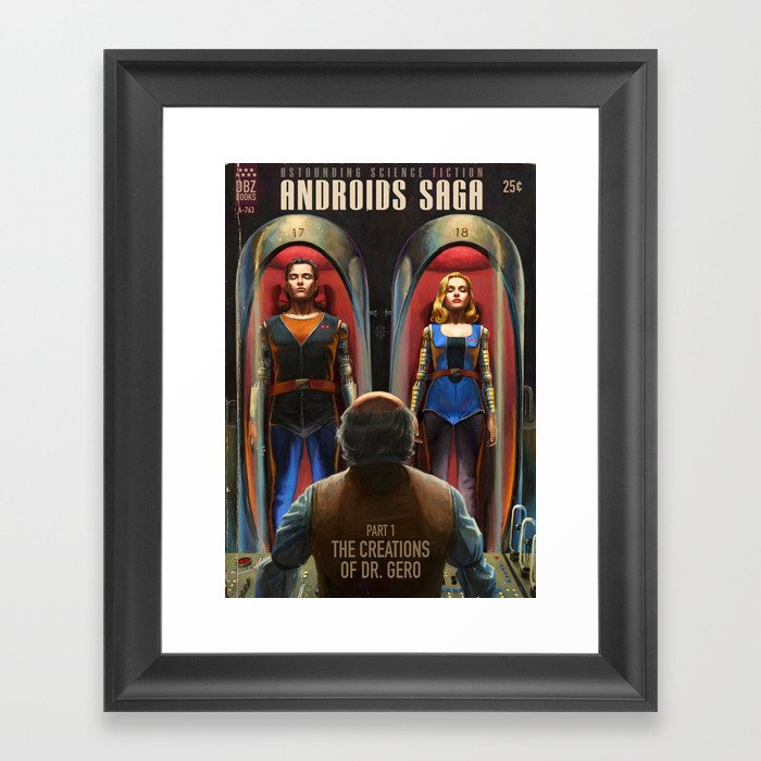 Androids Saga - The Creations of Dr Gero Framed Art Print