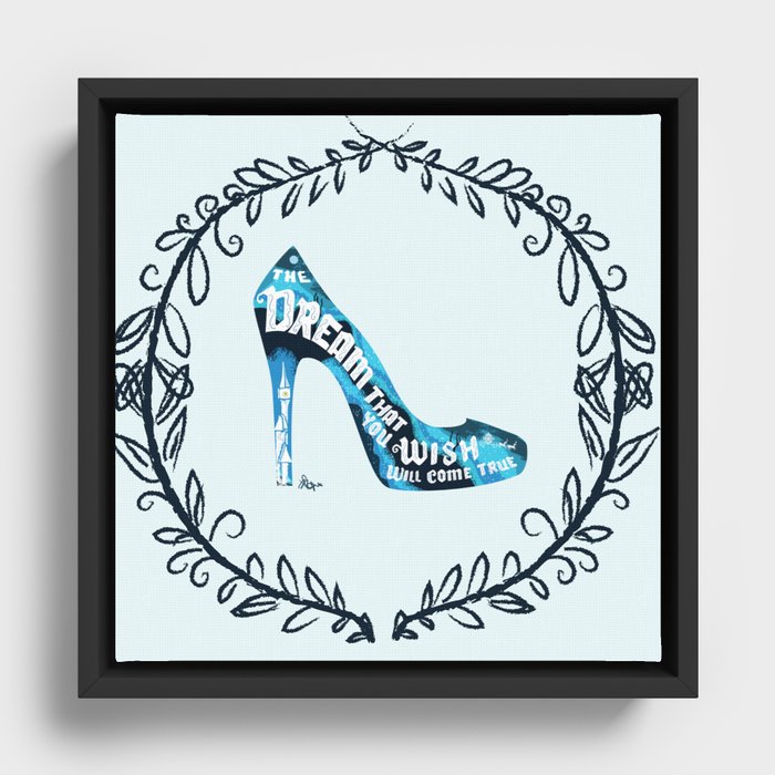Cinderella' slipper Framed Canvas