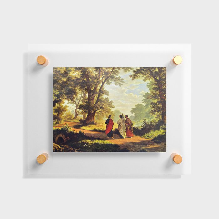 Road To Emmaus Floating Acrylic Print