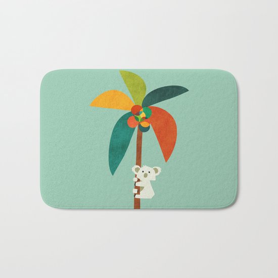Koala on Coconut Tree Bath Mat