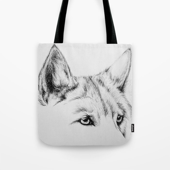 Wolf Eyes Tote Bag