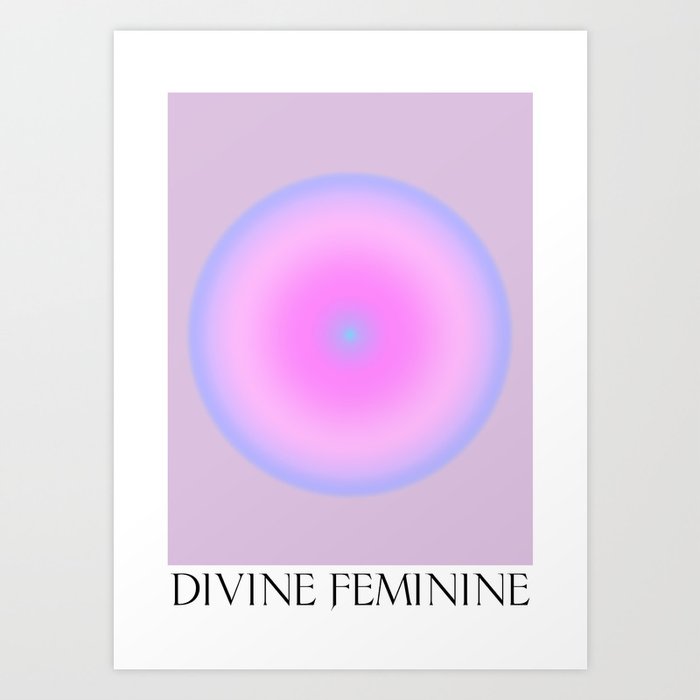 Divine Feminine Spiritual Gradient Art Print Art Print