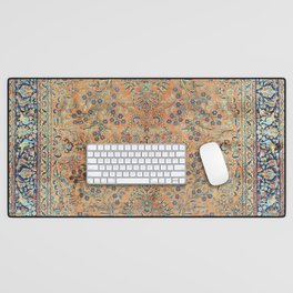 Kashan Floral Persian Carpet Print Desk Mat