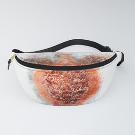 Sea Turtle soft colorful watercolor Fanny Pack