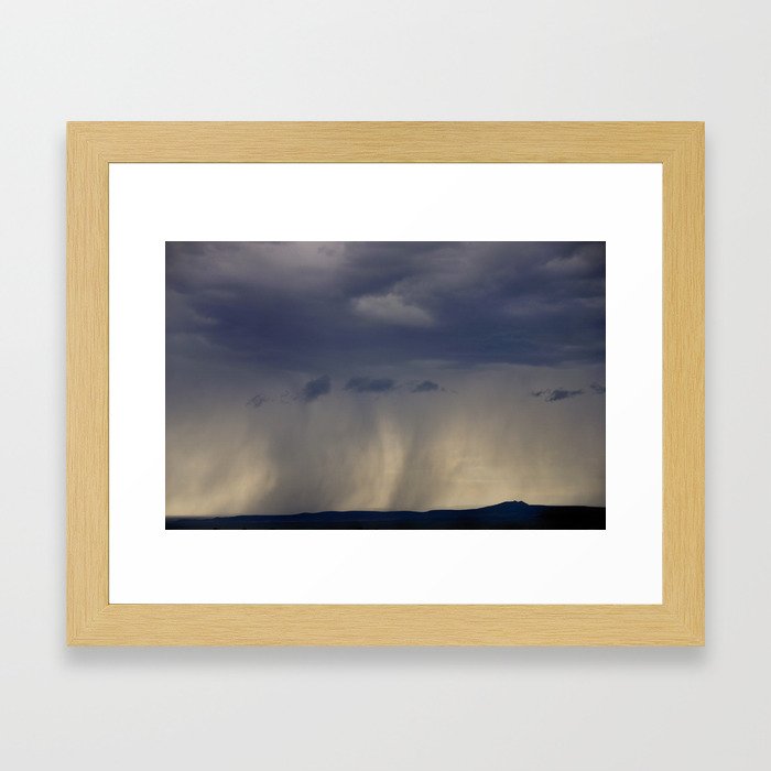 Storm Over The Mesa II Framed Art Print