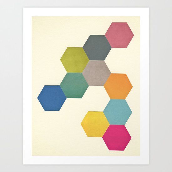 Honeycomb I Art Print