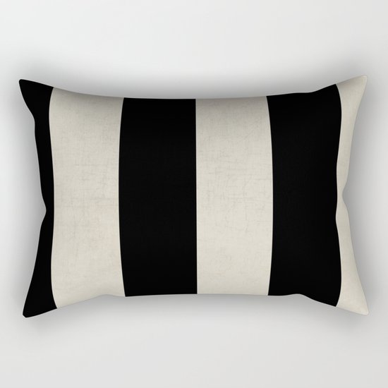 vintage black stripes Rectangular Pillow