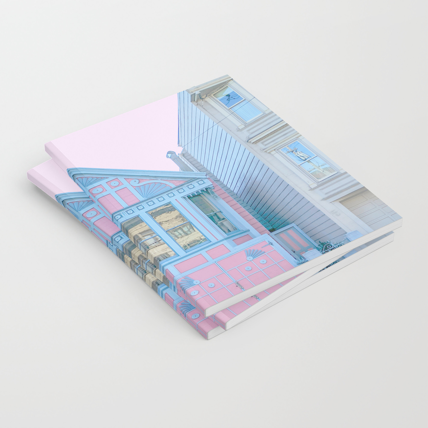 San Francisco Painted Lady Victorian House Notebook By