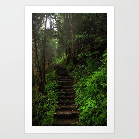 stairway. Art Print