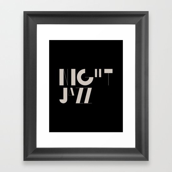 Night Jazz Framed Art Print