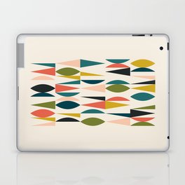 Mid Century Modern Abstract Colorful Shapes Funky Cool Minimalist Pattern Laptop Skin