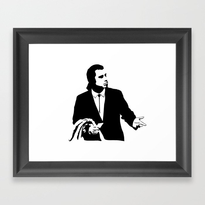 Vincent Vega John Travolta Confused Wallet Framed Art Print