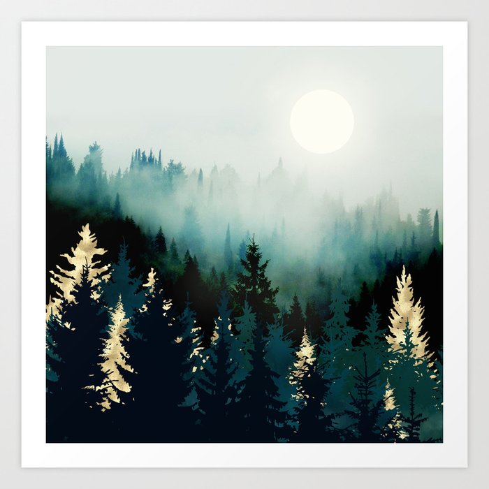 Forest Glow Art Print