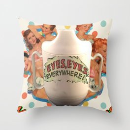 Mrs. Sippy Cup Show Poster Throw Pillow