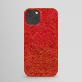 Fire Flower Mandala iPhone Case