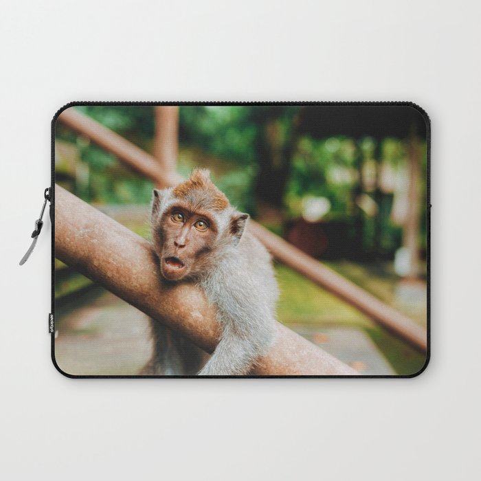 Cute Monkey (Color) Laptop Sleeve