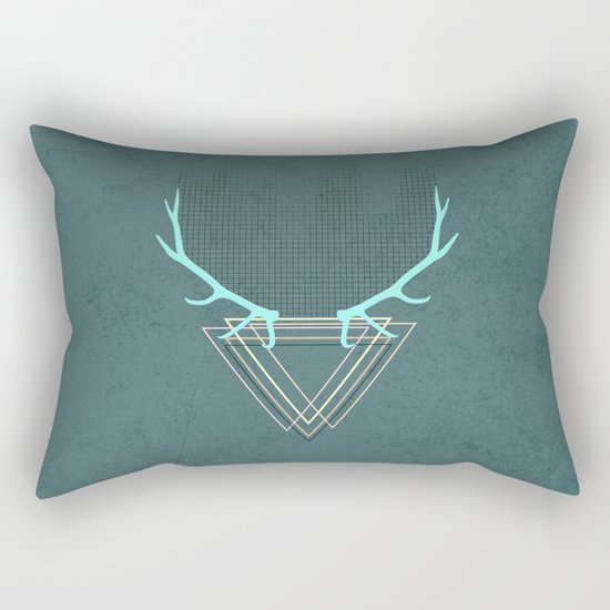 minimalistic deer Rectangular Pillow