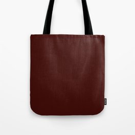 Solid Color Mahogany Red Brown Tote Bag