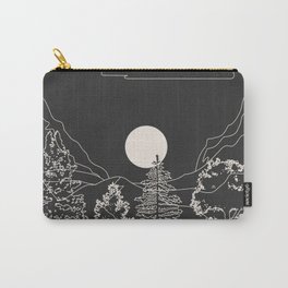 Mountain Trees Dark Carry-All Pouch