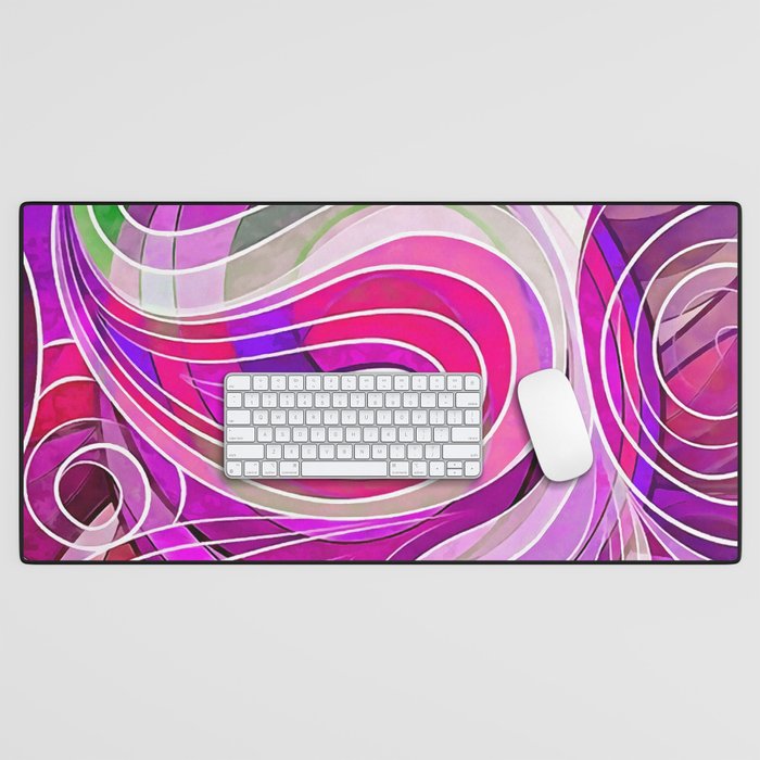 So Everything Is Created Imperfect Pink Olives Desk Mat