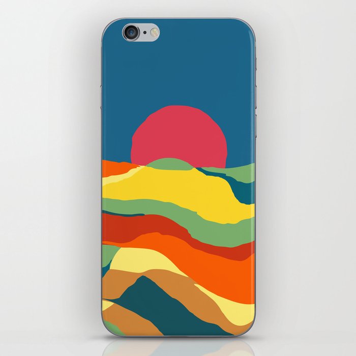 Moving earth iPhone Skin