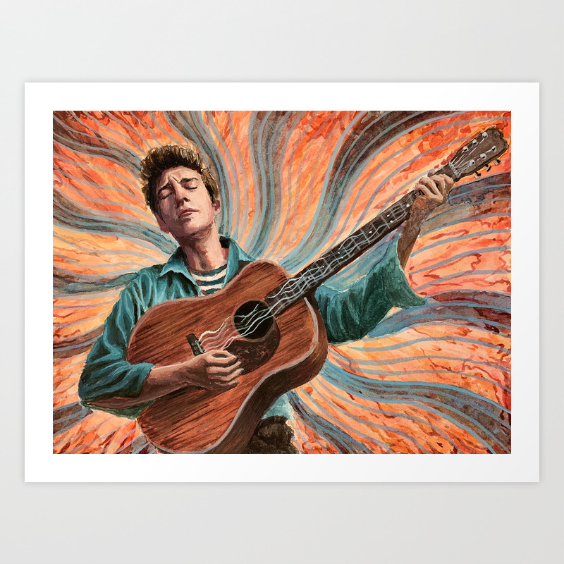 Bob Dylan Art Print By Anattaart Society6