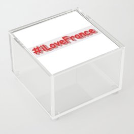 "#iLoveFrance" Cute Design. Buy Now Acrylic Box