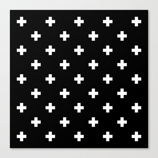 Swiss cross pattern Canvas Print